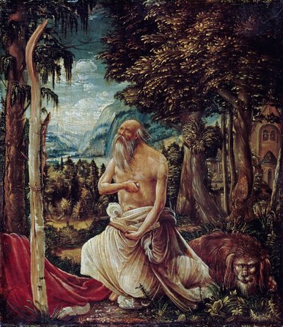 De Berouwvolle Heilige Hiëronymus, 1507 door Albrecht Altdorfer