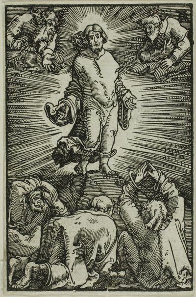 De Transfiguratie, uit De Val en Verlossing van de Mens door Albrecht Altdorfer