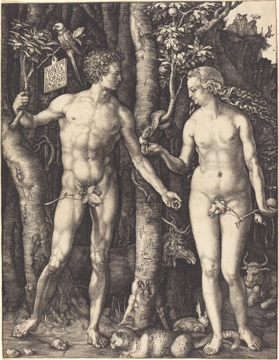 Adam en Eva door Albrecht Dürer