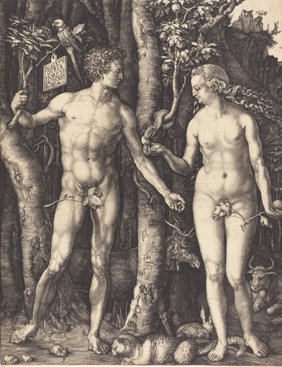 Adam en Eva, 1504 door Albrecht Dürer