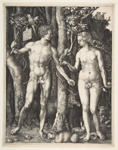 Adam en Eva door Albrecht Dürer