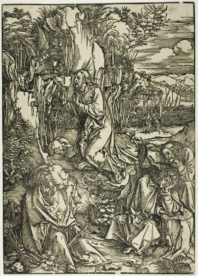 Agonie in de tuin, uit De Grote Passie door Albrecht Dürer