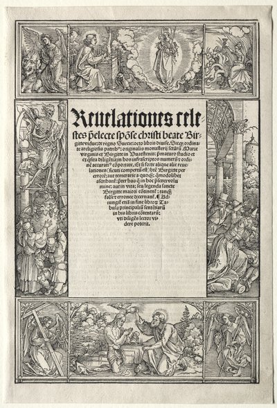 Rand - met de doop van Christus door Albrecht Dürer
