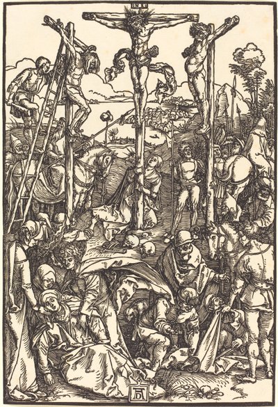 Golgota met de drie kruizen door Albrecht Dürer