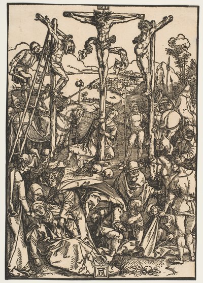 Calvarie met de drie kruisen door Albrecht Dürer