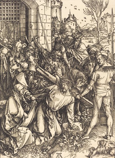 Christus draagt het kruis, ca. 1498-1499 door Albrecht Dürer
