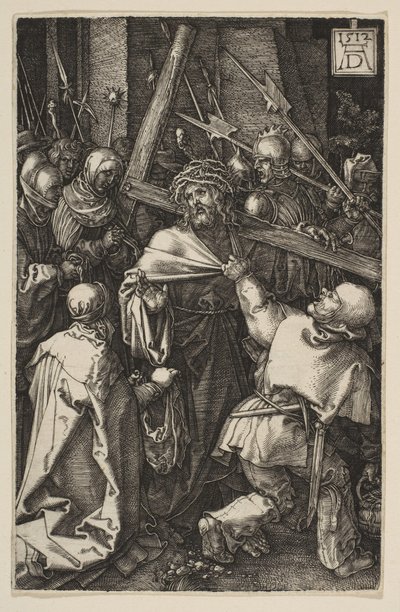 Christus draagt het kruis, uit De Passie, 1512 door Albrecht Dürer
