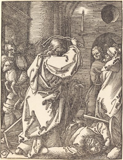 Christus Verdrijft de Geldwisselaars uit de Tempel door Albrecht Dürer
