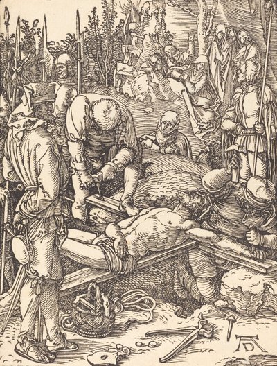Christus aan het kruis genageld door Albrecht Dürer