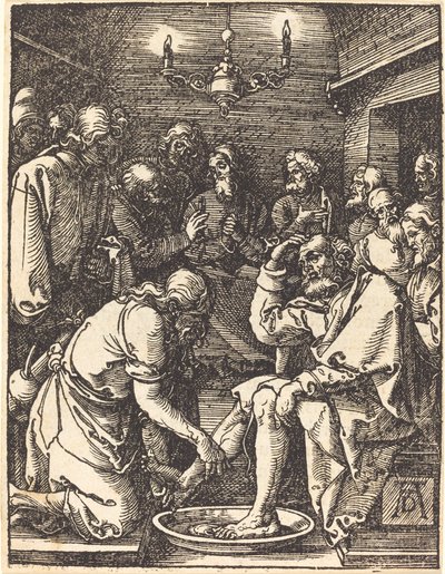 Christus Wast de Voeten van de Discipelen door Albrecht Dürer