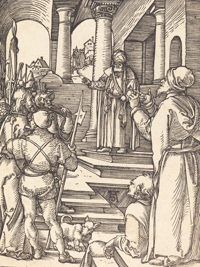 Christus voor Pilatus, waarschijnlijk ca. 1509-1510 door Albrecht Dürer