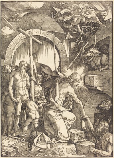 Christus in het voorgeborchte door Albrecht Dürer