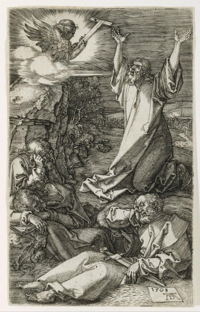 Christus op de Olijfberg door Albrecht Dürer
