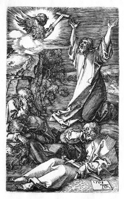 Christus op de Olijfberg door Albrecht Dürer