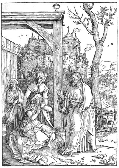 Christus neemt afscheid van zijn Moeder door Albrecht Dürer
