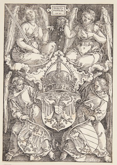 Wapen van het Rijk en de stad Neurenberg door Albrecht Dürer