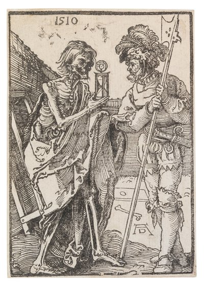 Dood en Lansquenet, 1510 door Albrecht Dürer
