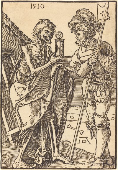 De dood en de lansquenet door Albrecht Dürer