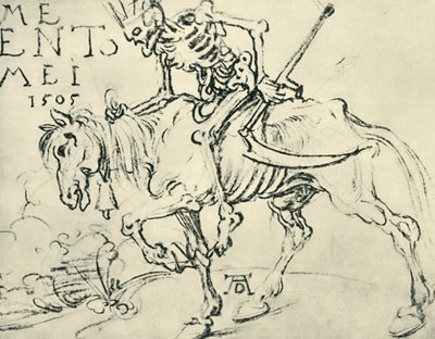 De dood rijdt, 1505, 1943 door Albrecht Dürer