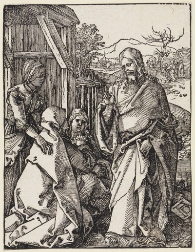 Het afscheid van Christus van zijn moeder door Albrecht Dürer