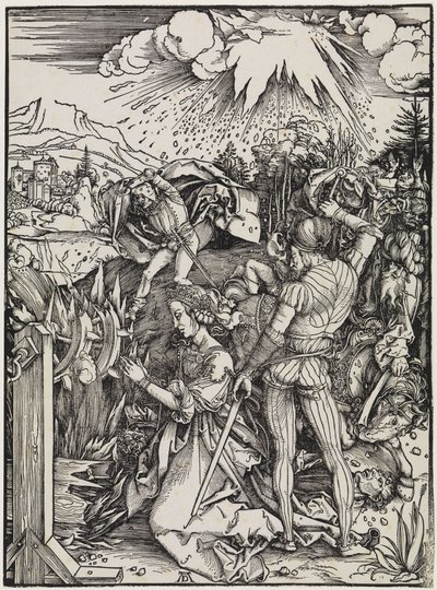 De onthoofding van de heilige Catharina door Albrecht Dürer