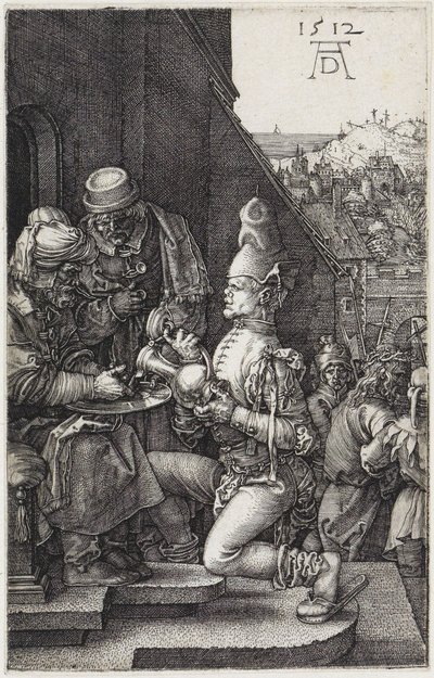 Pilatus wast zijn handen door Albrecht Dürer