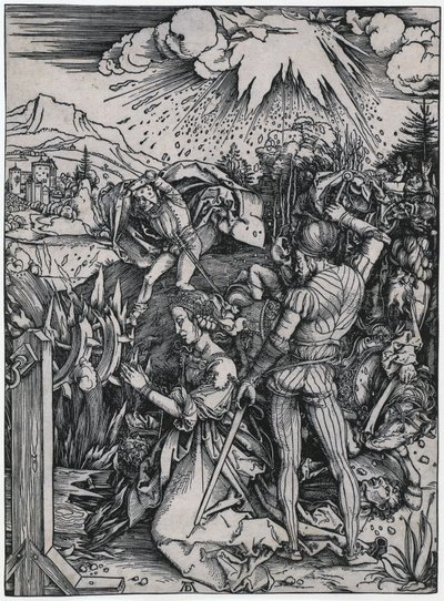 De marteling van de heilige Catharina door Albrecht Dürer
