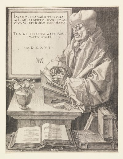Erasmus door Albrecht Dürer
