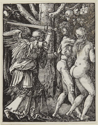 De verdrijving uit het paradijs door Albrecht Dürer