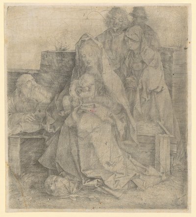 Heilige Familie, zes figuren door Albrecht Dürer