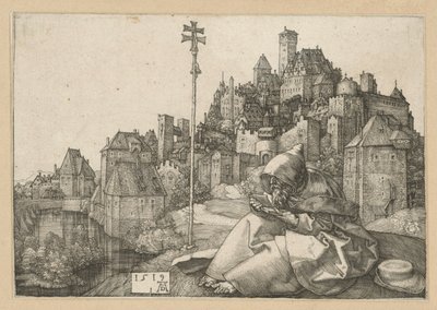 De lezende Sint-Antonius door Albrecht Dürer
