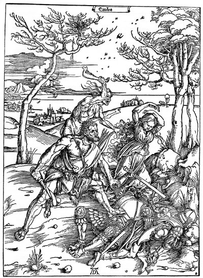 Hercules Doodt de Molioniden, c1496-1498, 1936 door Albrecht Dürer