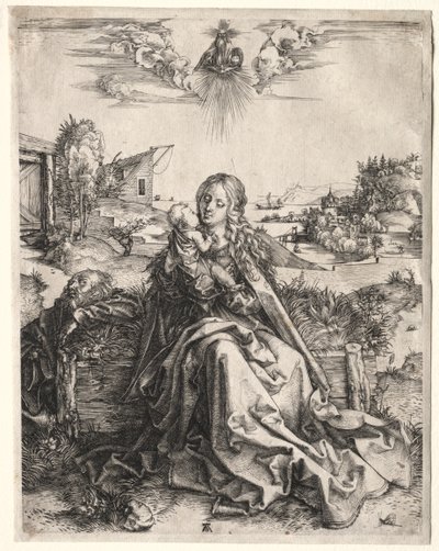 Heilige Familie met de Vlinder, c. 1495 door Albrecht Dürer
