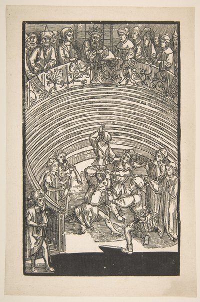 Illustratie uit De Komedie van Terence, 19e-eeuwse herdruk door Albrecht Dürer