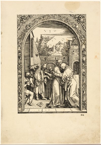 Joachim en St. Anna ontmoeten elkaar bij de Gouden Poort, uit 