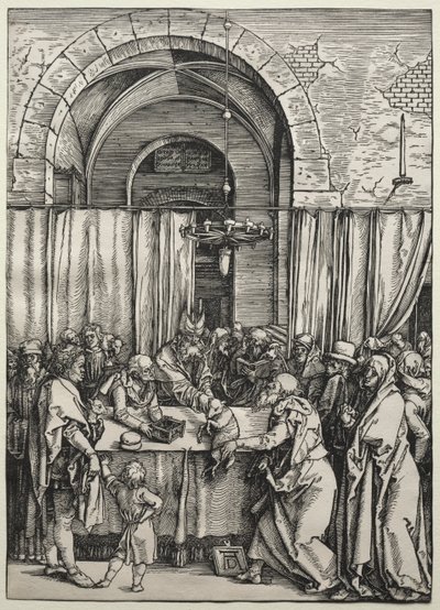 Joachims Offer afgewezen door de Hogepriester, ca. 1504-1505 door Albrecht Dürer