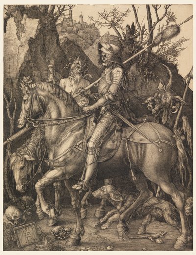 Ridder, dood en de duivel door Albrecht Dürer