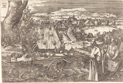 Landschap met een kanon, 1518 door Albrecht Dürer