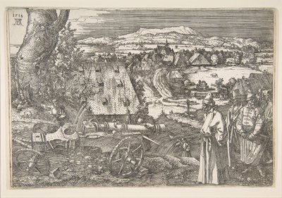 Landschap met een Kanon door Albrecht Dürer