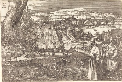 Landschap met het kanon door Albrecht Dürer