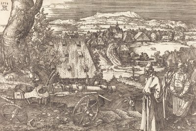 Landschap met het Kanon, 1518 door Albrecht Dürer