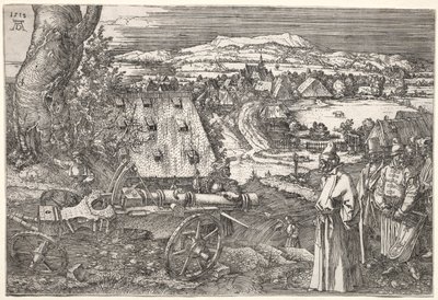 Landschap met het Kanon, 1518 door Albrecht Dürer