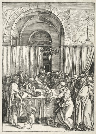 Leven van de Maagd: Verwerping van Joachims Offer, 1504-1505 door Albrecht Dürer