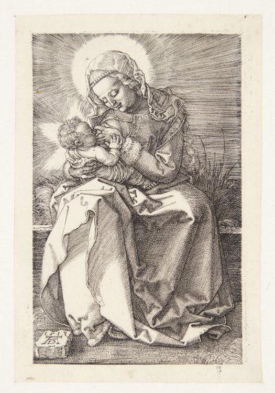 Madonna die borstvoeding geeft door Albrecht Dürer