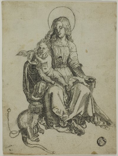 Madonna met de Aap door Albrecht Dürer