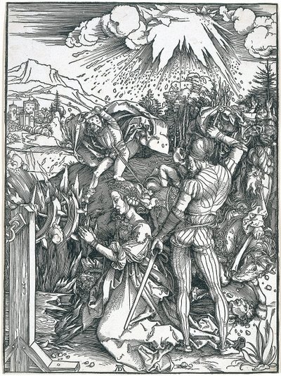 Martelaarschap van de heilige Catharina door Albrecht Dürer