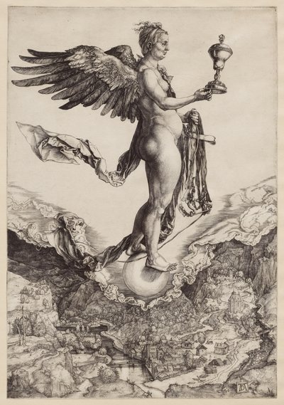 Nemesis (Het grote fortuin) door Albrecht Dürer
