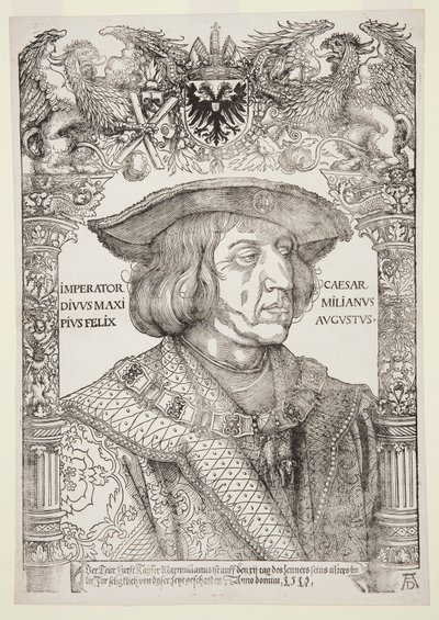 Portret van Maximiliaan I door Albrecht Dürer