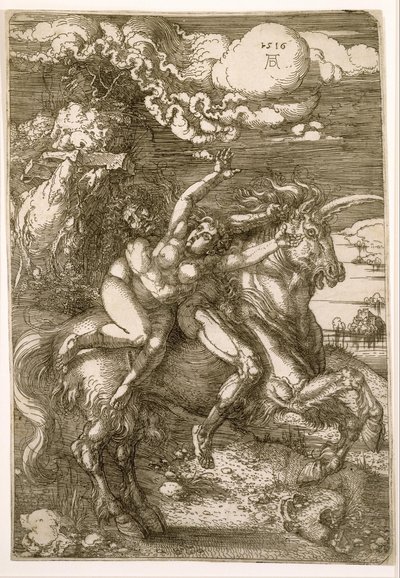Verkrachting van Prosperpina (Ontvoering op een Eenhoorn) door Albrecht Dürer