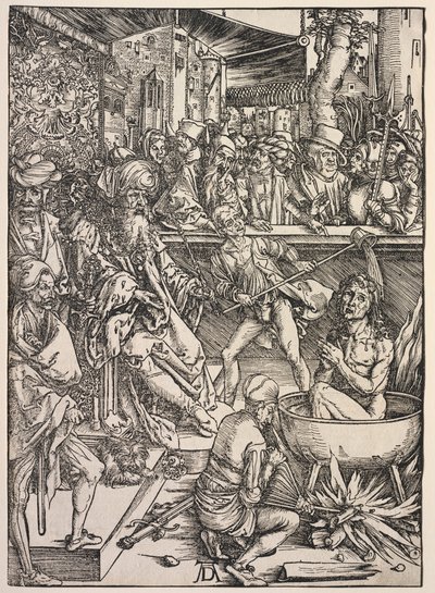 Openbaring van Johannes: Martelaarschap van Johannes door Albrecht Dürer